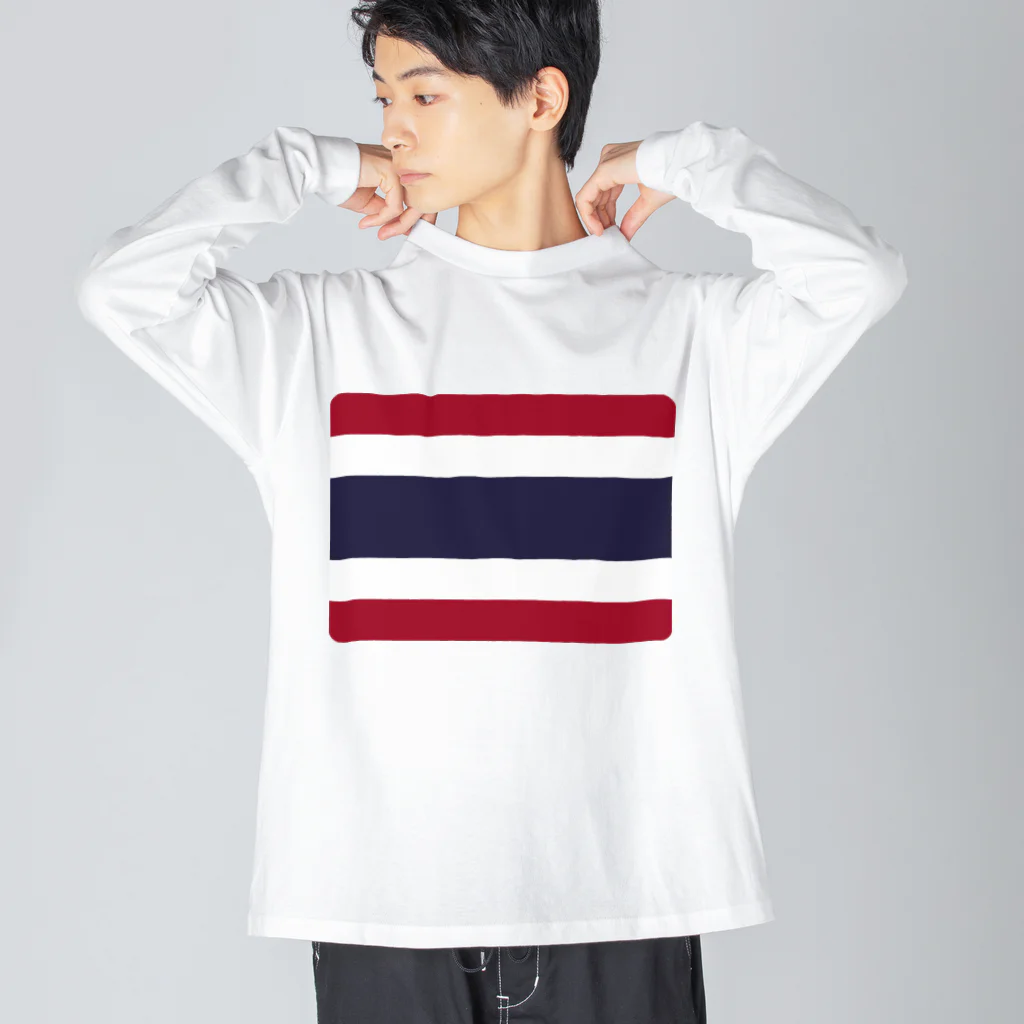 お絵かき屋さんのタイの国旗 Big Long Sleeve T-Shirt