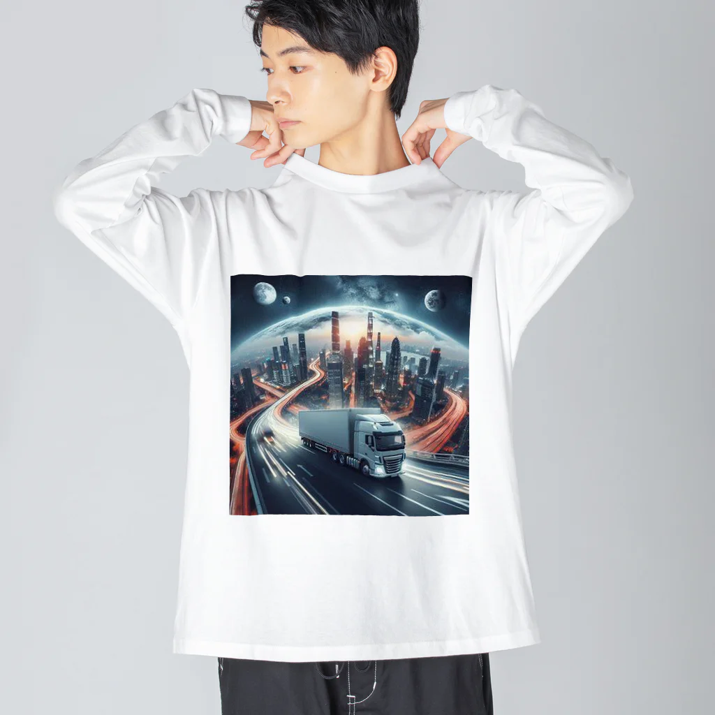 「ワンダーワールド」のトラック🚛🔥 Big Long Sleeve T-Shirt