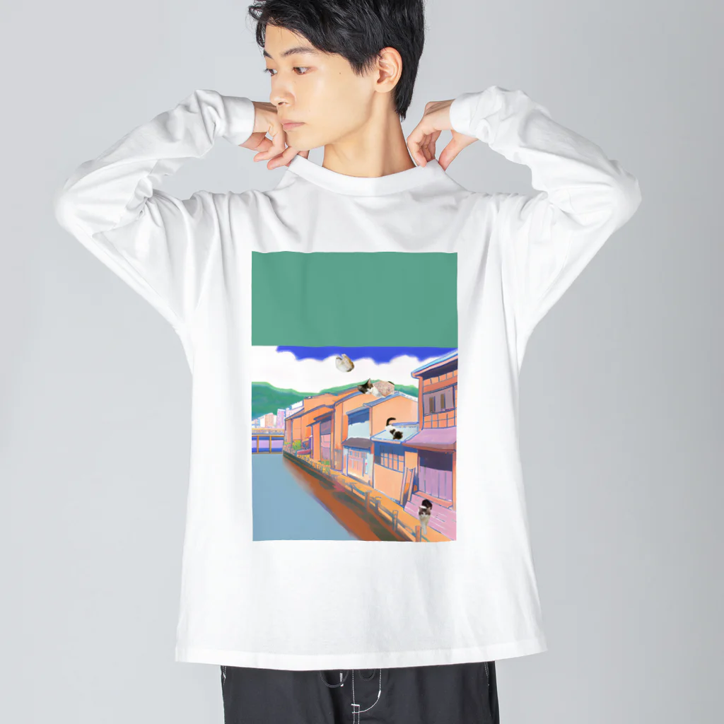 momo_emiの昔と猫 Big Long Sleeve T-Shirt