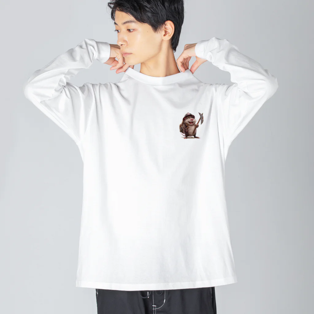 AQUAMETAVERSEのもぐらくん探検隊（隊員） BeeBee 1786 Big Long Sleeve T-Shirt