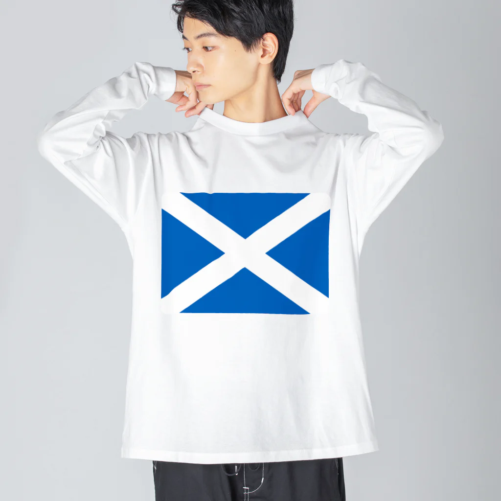 お絵かき屋さんのスコットランドの国旗 Big Long Sleeve T-Shirt