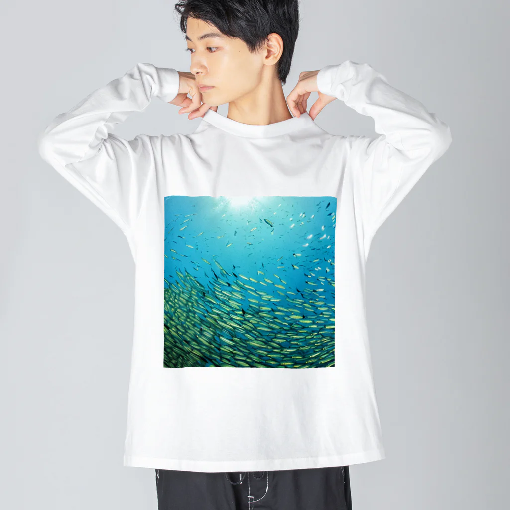 positive_poem05の深海へ向かう ビッグシルエットロングスリーブTシャツ