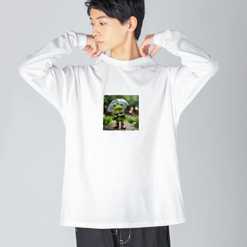 二宮大輔のかえる ビッグシルエットロングスリーブTシャツ