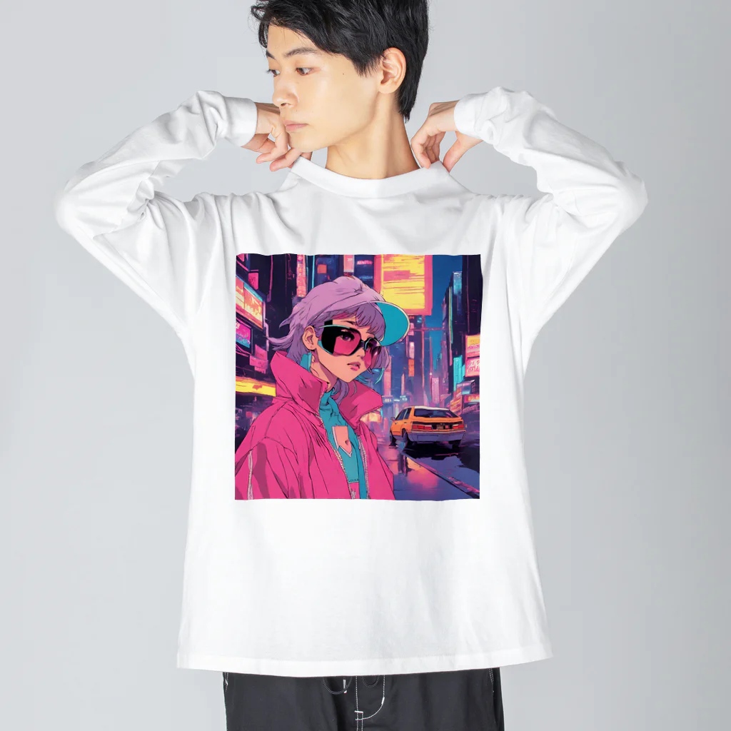 ふがじのお店のfutureFUNK2 ビッグシルエットロングスリーブTシャツ