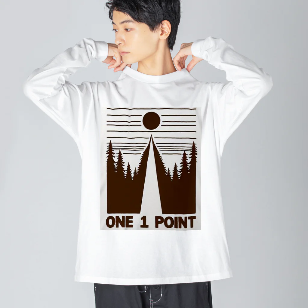 aira_s0129のワンポイント Big Long Sleeve T-Shirt