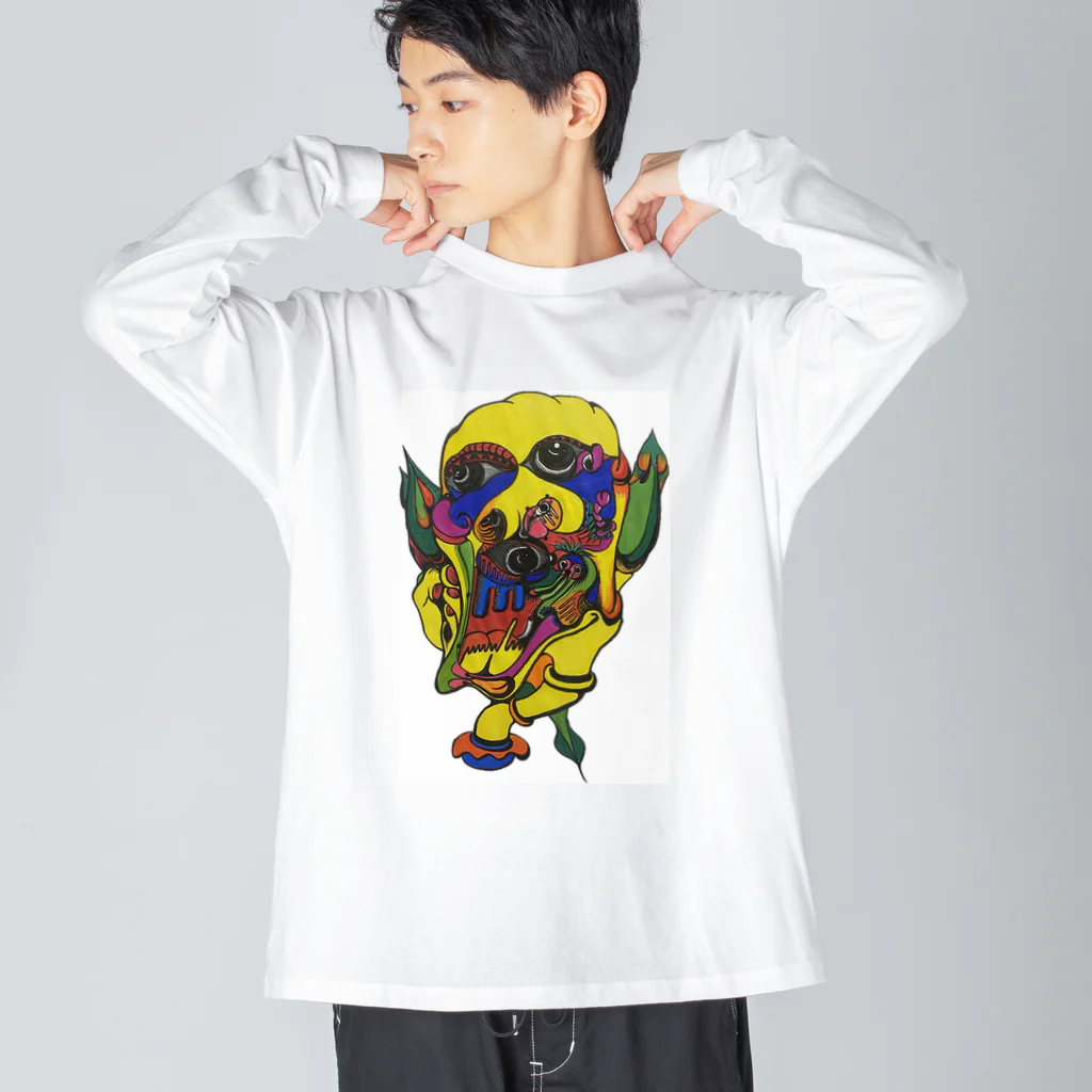 kero-spider　のkero-spider Oni ビッグシルエットロングスリーブTシャツ