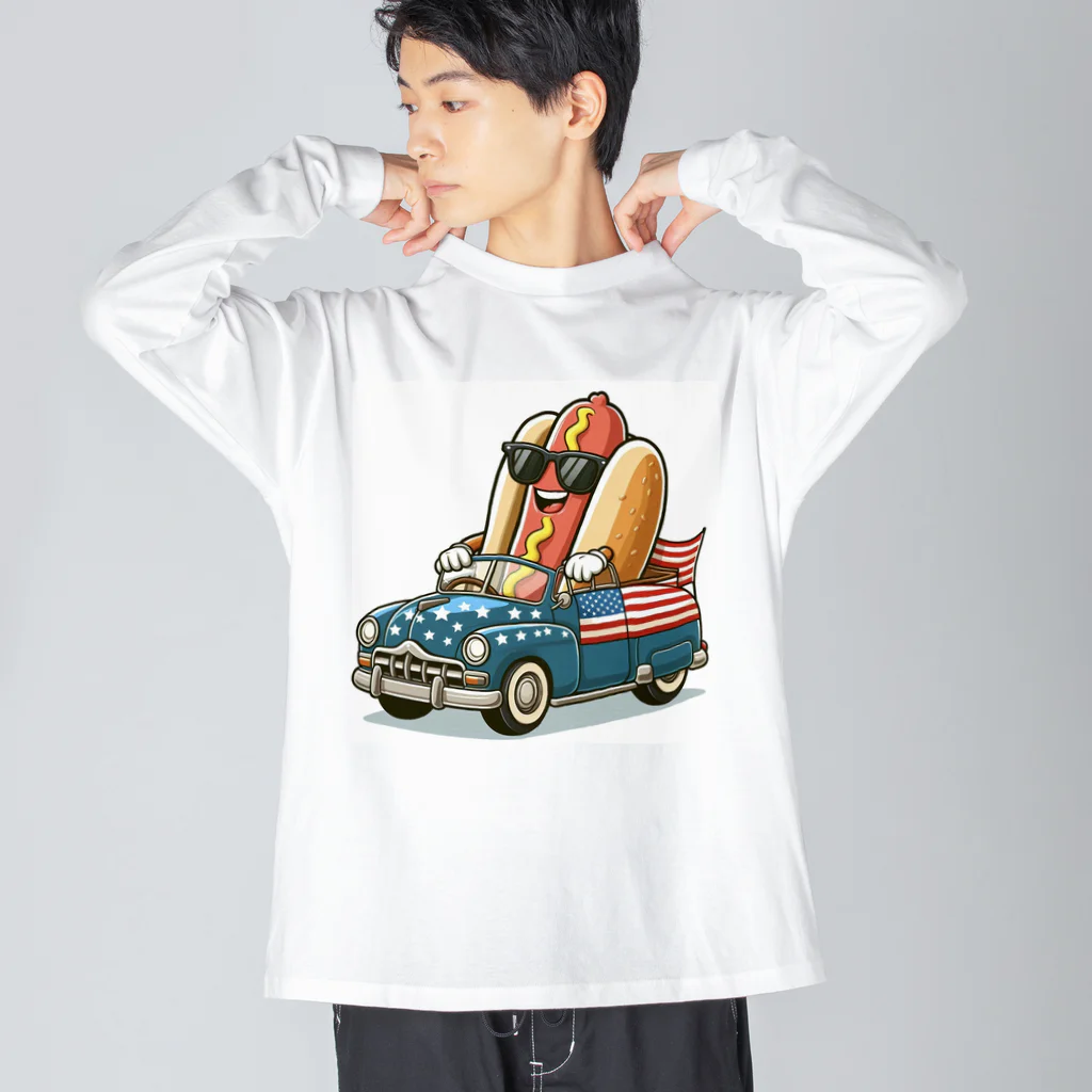 SARAKIのEXTREME HOT DOG ビッグシルエットロングスリーブTシャツ