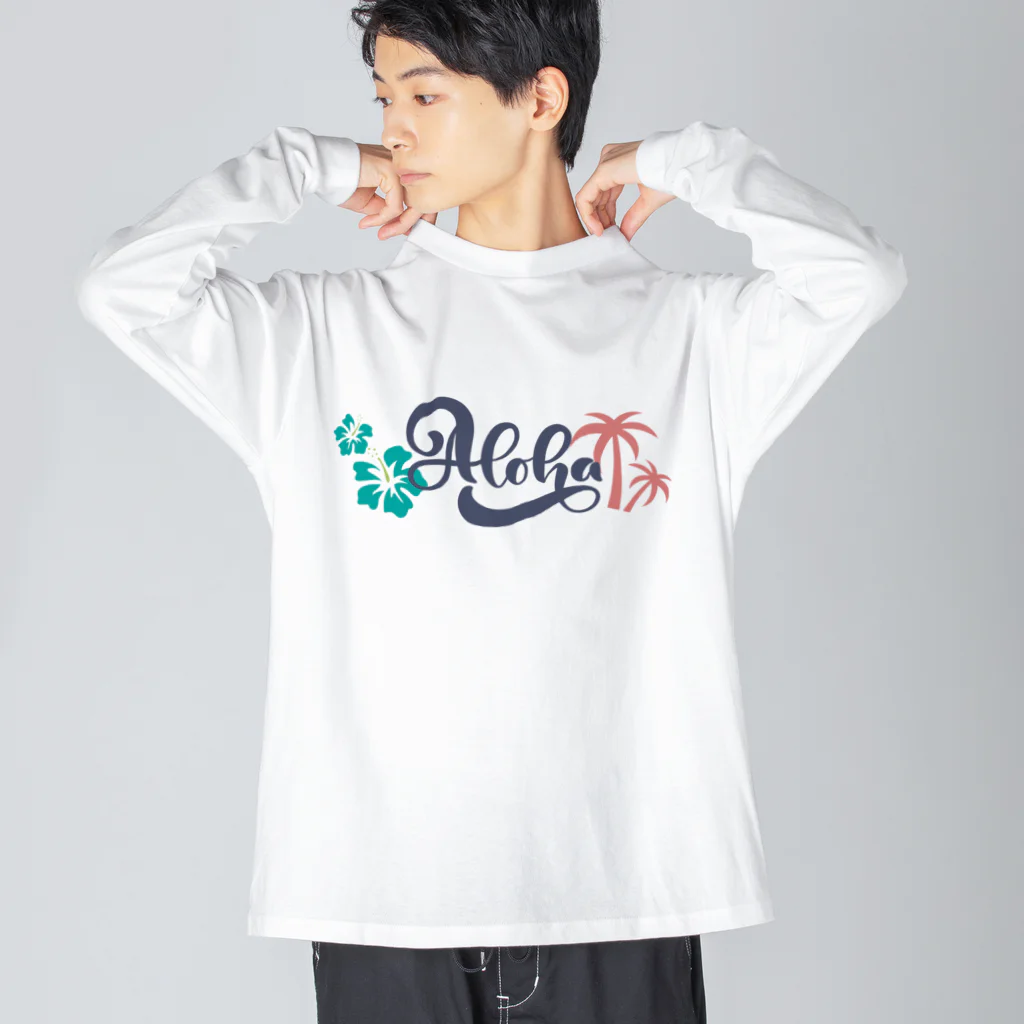 きら星のALOHA ビッグシルエットロングスリーブTシャツ