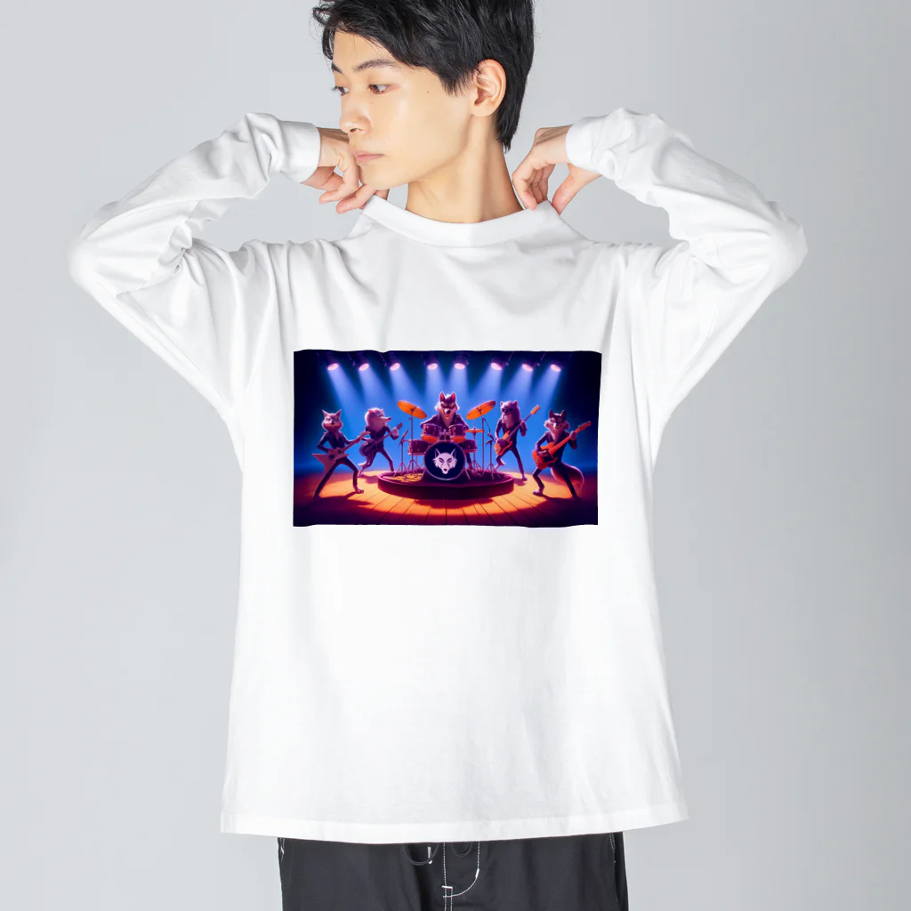 ANIMAL HEROES -musical band-のワイルド・ハーモニクス：ロックの伝説 Big Long Sleeve T-Shirt