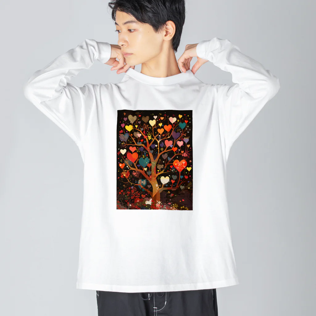 AQUAMETAVERSEのハートのなる木愛のメﾂセージ　なでしこ1478 Big Long Sleeve T-Shirt