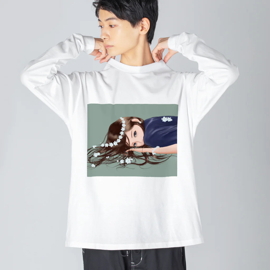 tea partyの花かんむり Big Long Sleeve T-Shirt