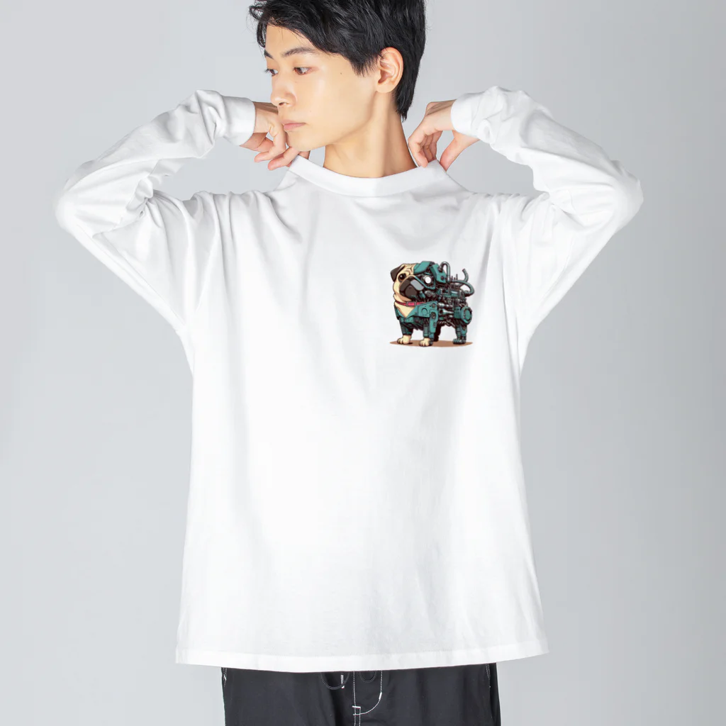 ブヒーズのPugBot Big Long Sleeve T-Shirt