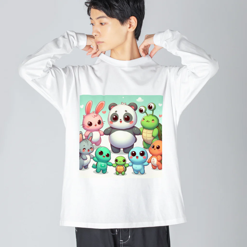 sohana92のかわいい動物たち Big Long Sleeve T-Shirt