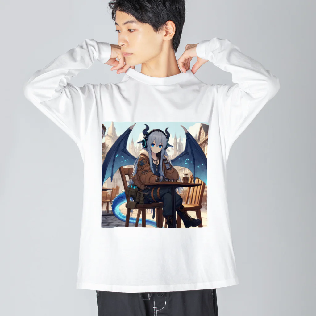 静寂工房の音の海のドラゴン（Sea Dragons） Big Long Sleeve T-Shirt