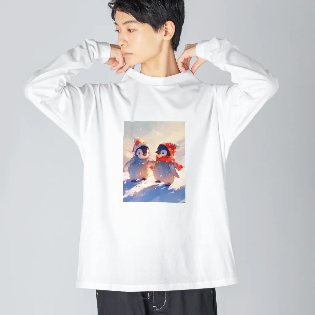 AQUAMETAVERSEの仲良くしようね　ラフルール　1859 ビッグシルエットロングスリーブTシャツ