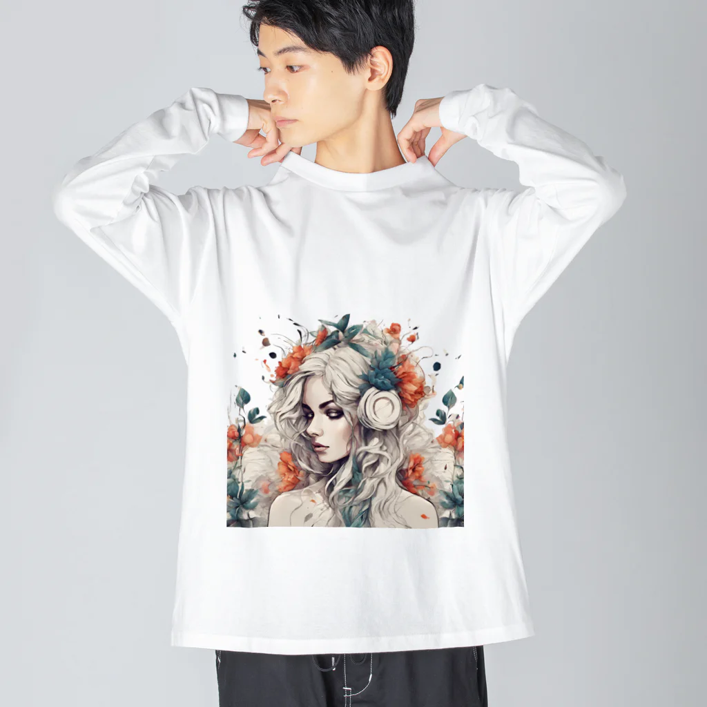 Unique Existenceのhorde of flowers Big Long Sleeve T-Shirt