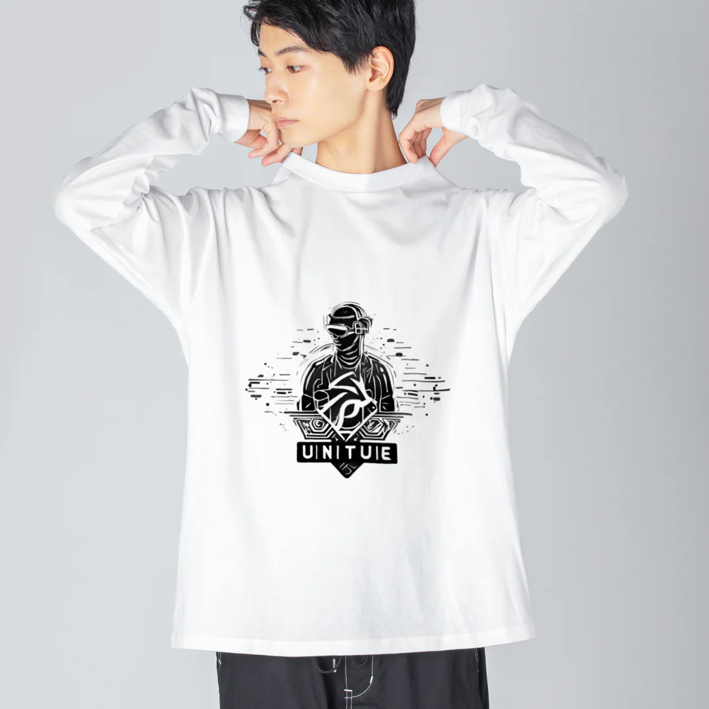 Unique Existenceのfuture man Big Long Sleeve T-Shirt