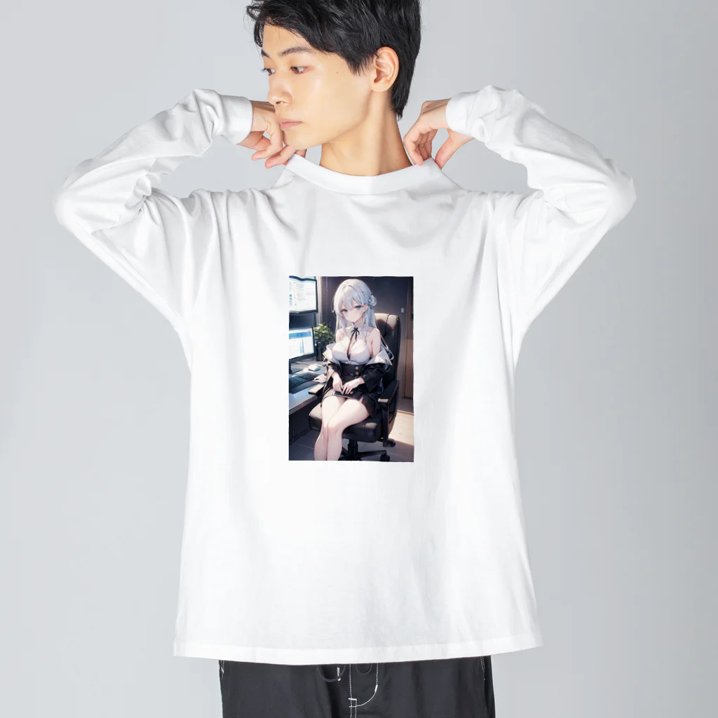 巫女スタぐらむの可愛い上司 Big Long Sleeve T-Shirt