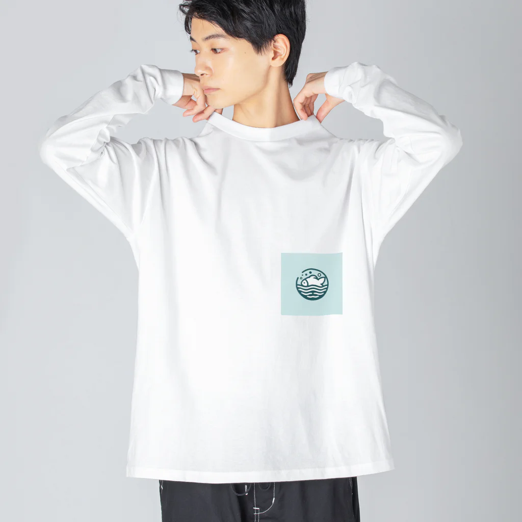 maturedのシンプルなお魚 Big Long Sleeve T-Shirt