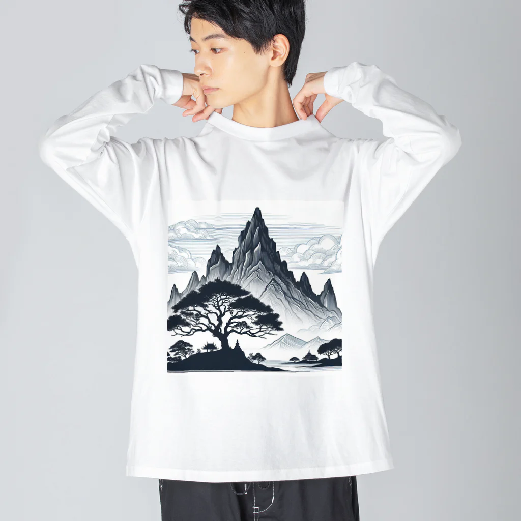 Qten369の甲賀の里 ビッグシルエットロングスリーブTシャツ