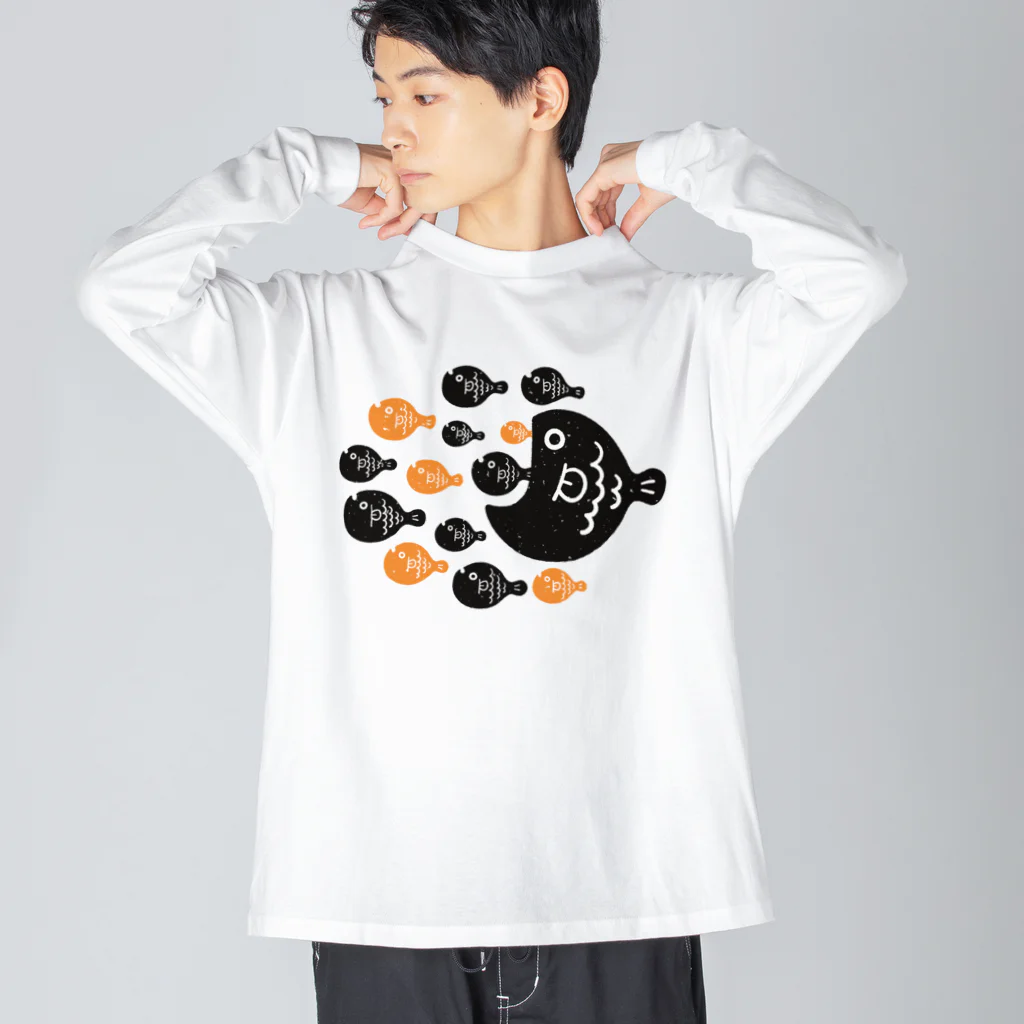 mincruのお魚さんは大家族 Big Long Sleeve T-Shirt