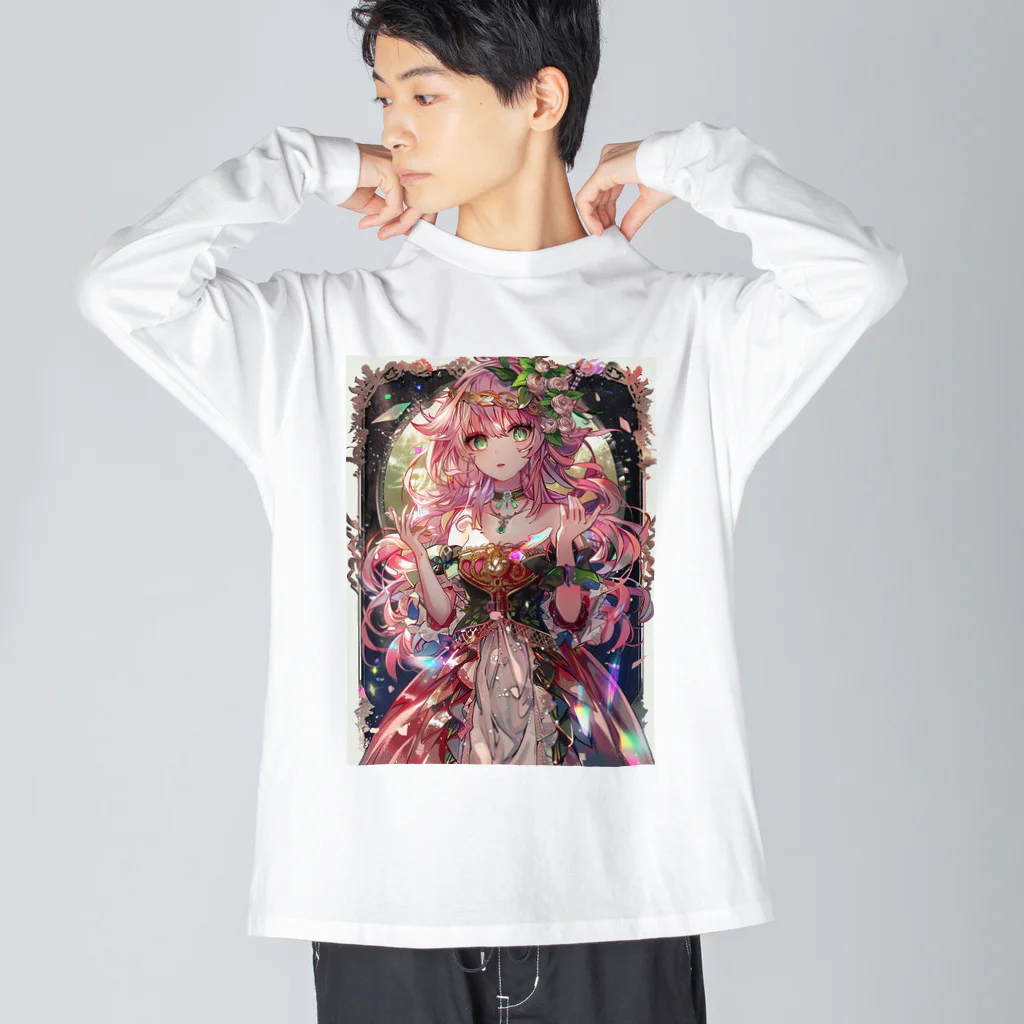 シロクマペンギンのローズプリンセス（プレミアムバージョン） Big Long Sleeve T-Shirt