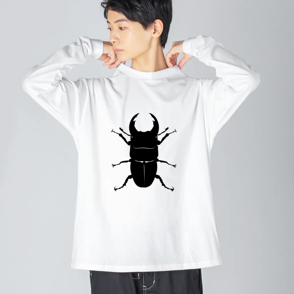 chicodeza by suzuriのオオクワガタ Big Long Sleeve T-Shirt