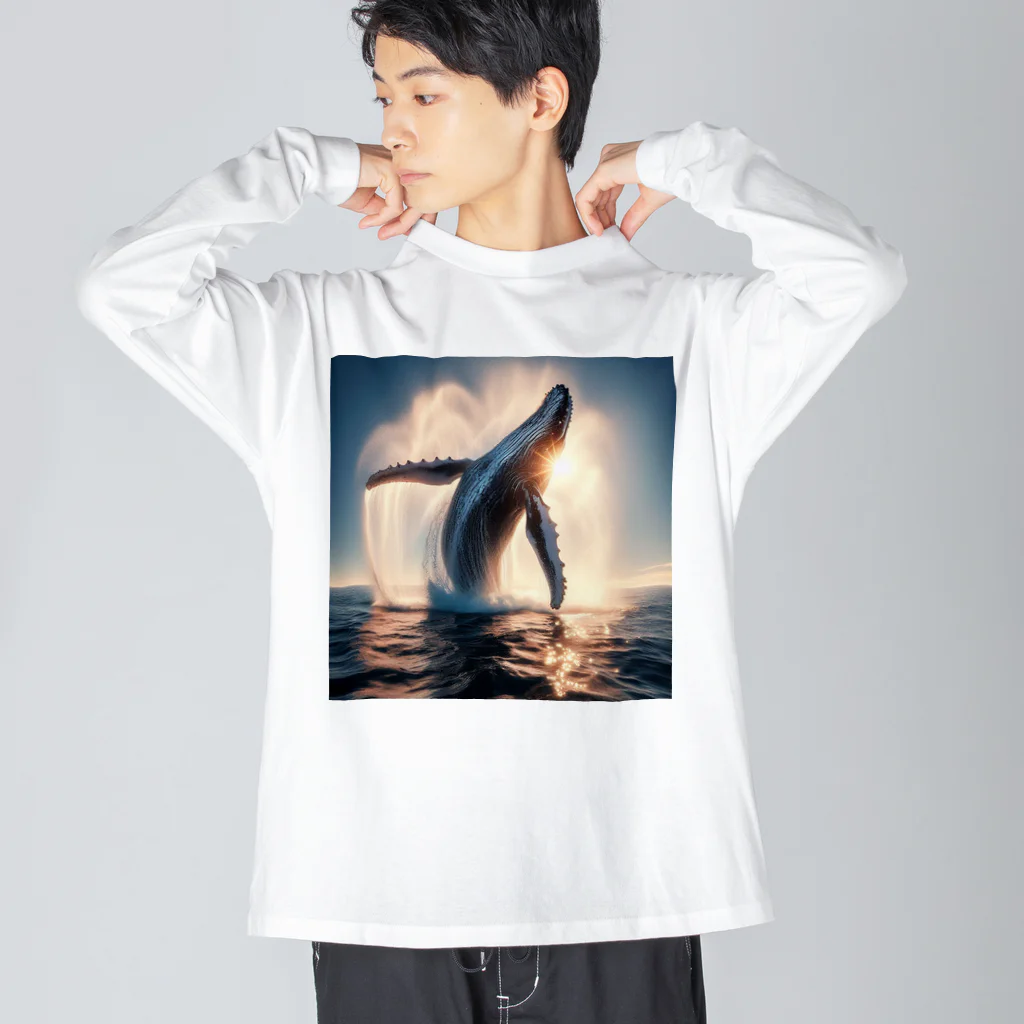 Qten369の海の王者 ビッグシルエットロングスリーブTシャツ