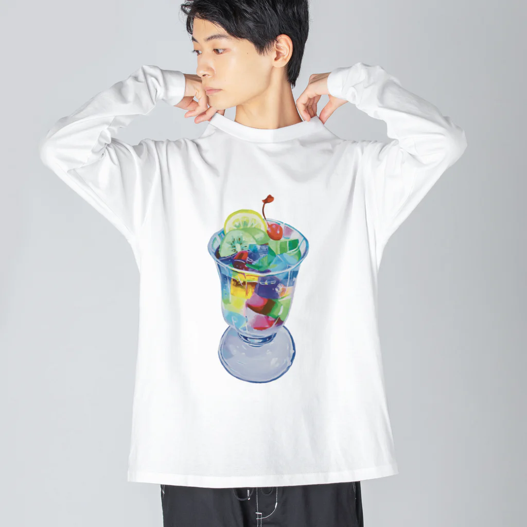 わー！！の君と食べたかった気がする食べもの Big Long Sleeve T-Shirt