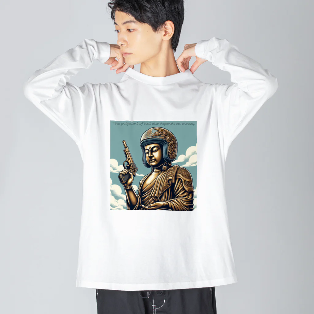 shime_savaの地獄の沙汰も金次第 Big Long Sleeve T-Shirt