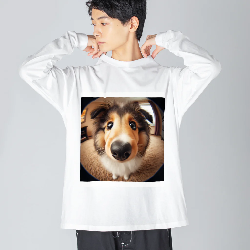 mermaidのcollie Big Long Sleeve T-Shirt