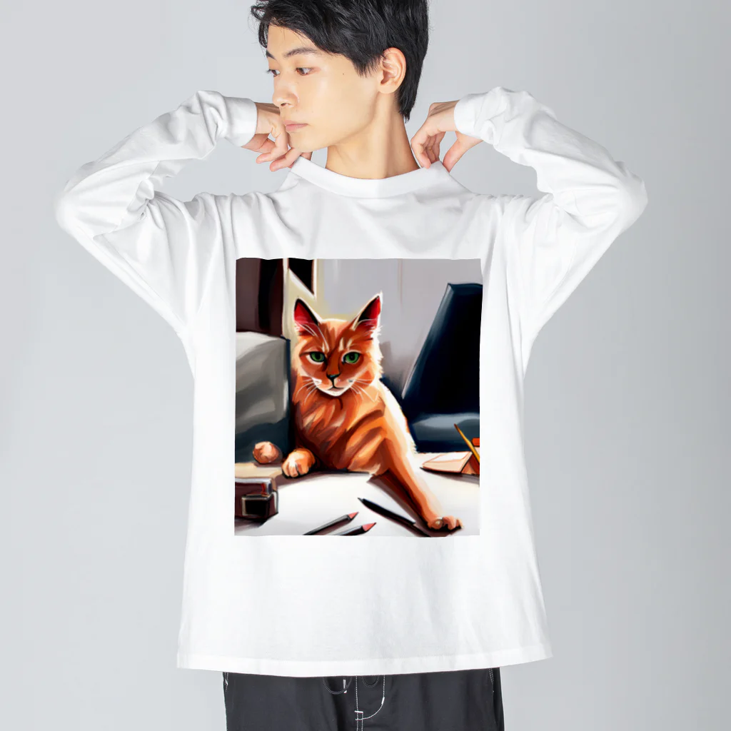 ソルブラインのお仕事猫「ブライ」 Big Long Sleeve T-Shirt