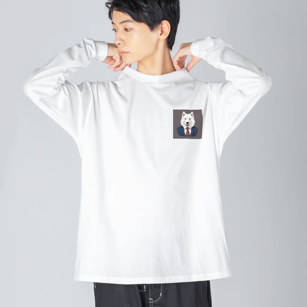 camo_nのSAMOYED Big Long Sleeve T-Shirt