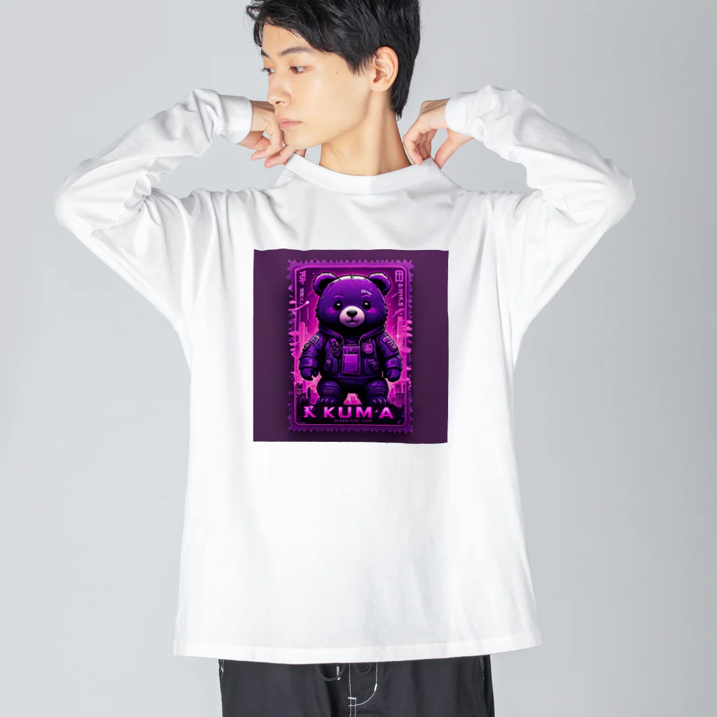 koshopのダークなクマ ビッグシルエットロングスリーブTシャツ