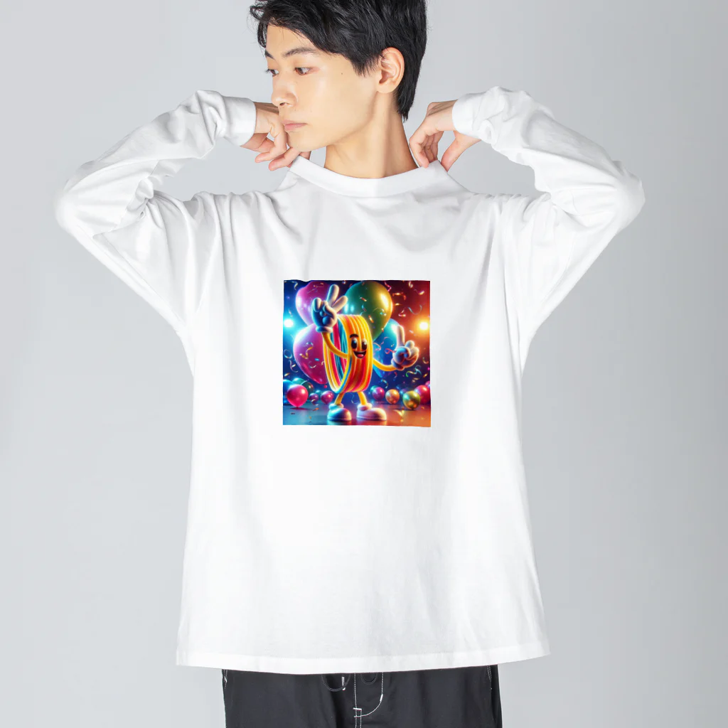 らばーばんどすとあの人型輪ゴム【イラスト風】 Big Long Sleeve T-Shirt