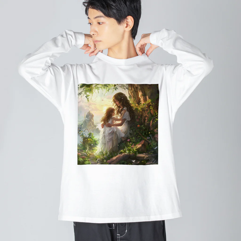 AQUAMETAVERSEの美しい時間　Tomoe bb 2712 ビッグシルエットロングスリーブTシャツ