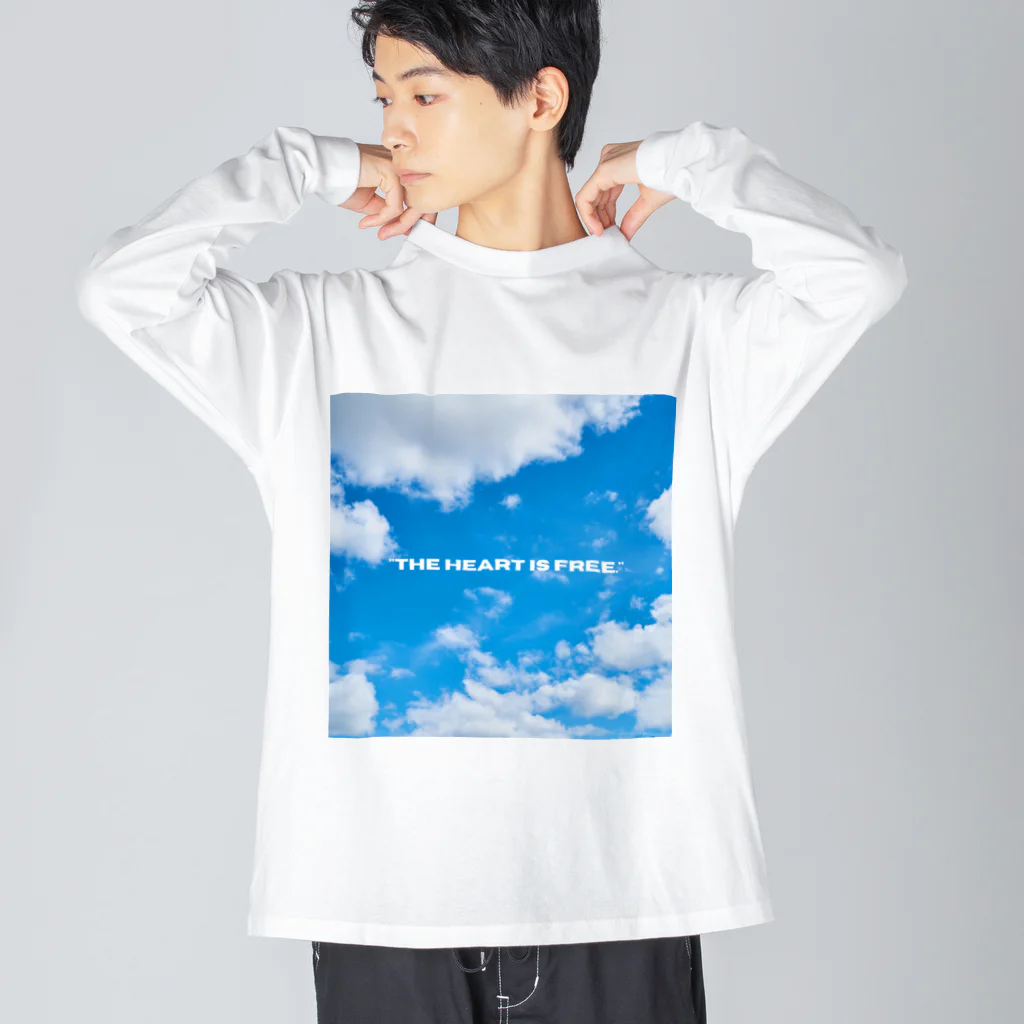 Tail of happiness.のココロだけはいつも自由 ビッグシルエットロングスリーブTシャツ