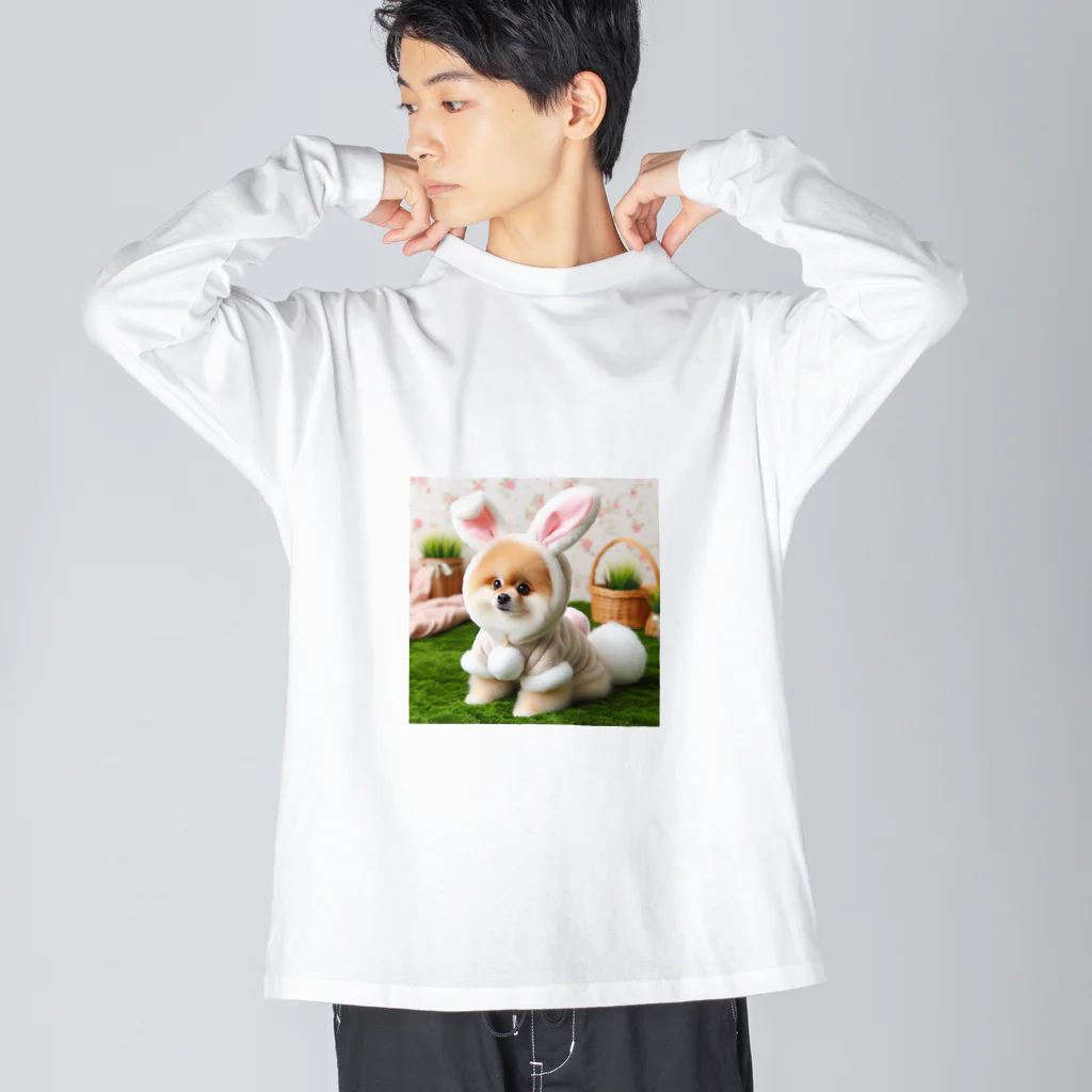 meg_milkのポメちゃん Big Long Sleeve T-Shirt