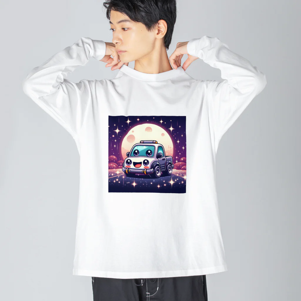 キャラクターズの可愛い車キャラクター Big Long Sleeve T-Shirt