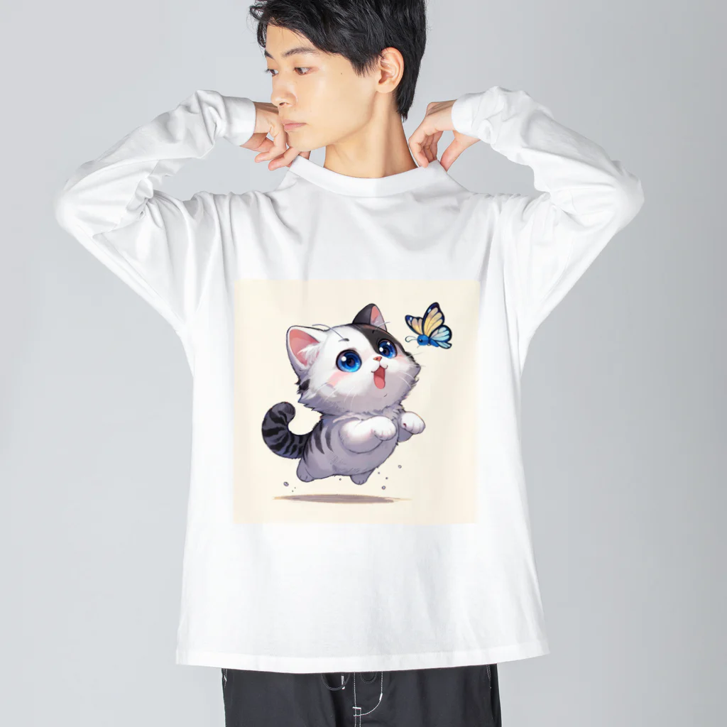 yos-1292583のねこニコばん Big Long Sleeve T-Shirt