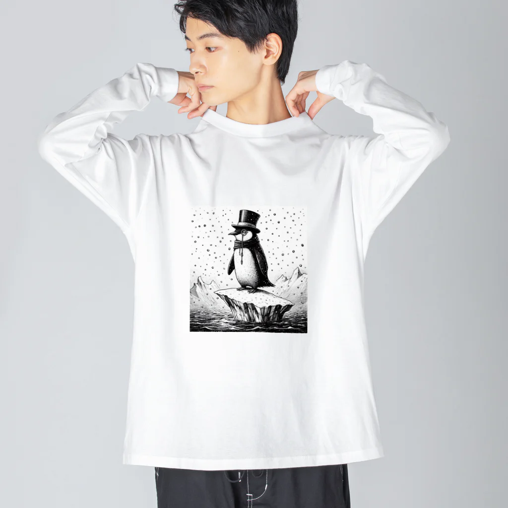 ペン太のペンギン男爵 Big Long Sleeve T-Shirt