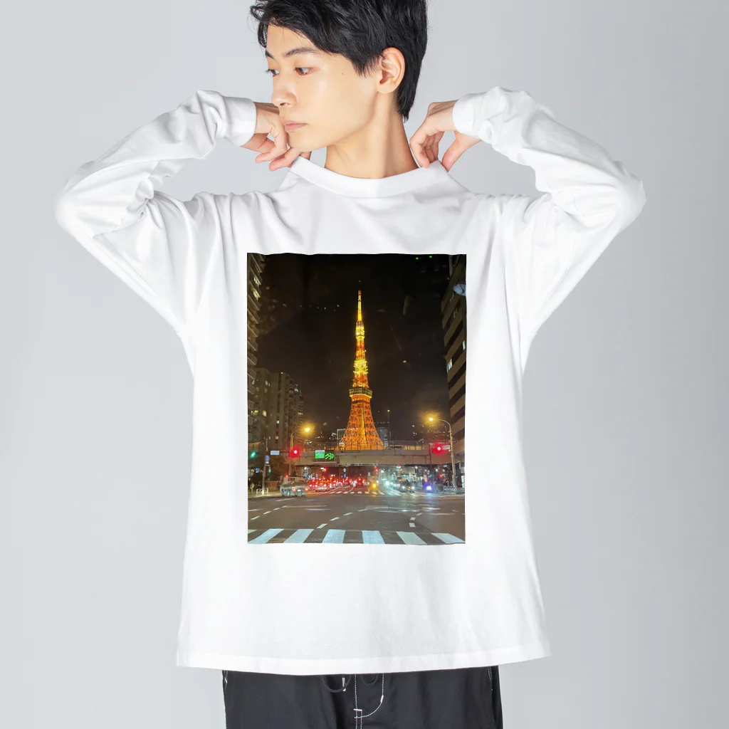 JohnDo Shopの東京タワー ビッグシルエットロングスリーブTシャツ