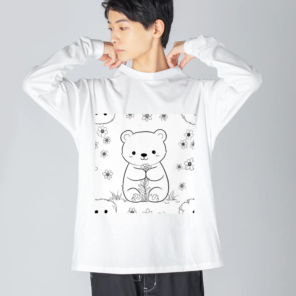 ganeshaのかわいいクマ Big Long Sleeve T-Shirt