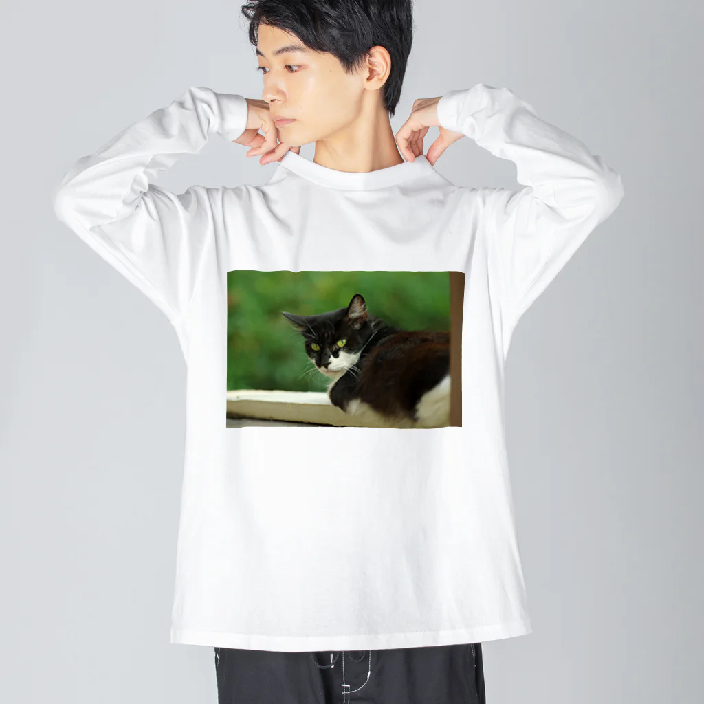 horidesuの振り向くネコ Big Long Sleeve T-Shirt