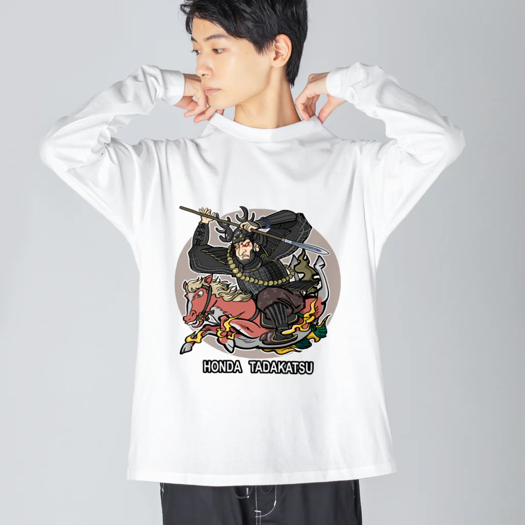 freehandの本多　忠勝 Big Long Sleeve T-Shirt