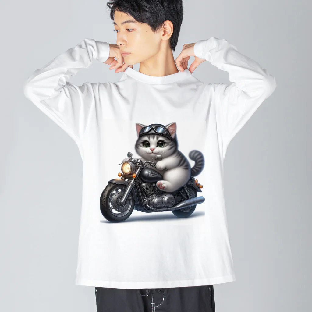 Creation CATのライダーCAT Big Long Sleeve T-Shirt