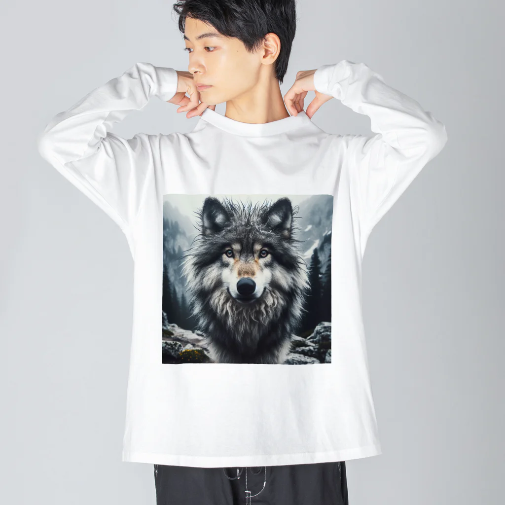 中村マコトのオオカミ　森の番人 Big Long Sleeve T-Shirt