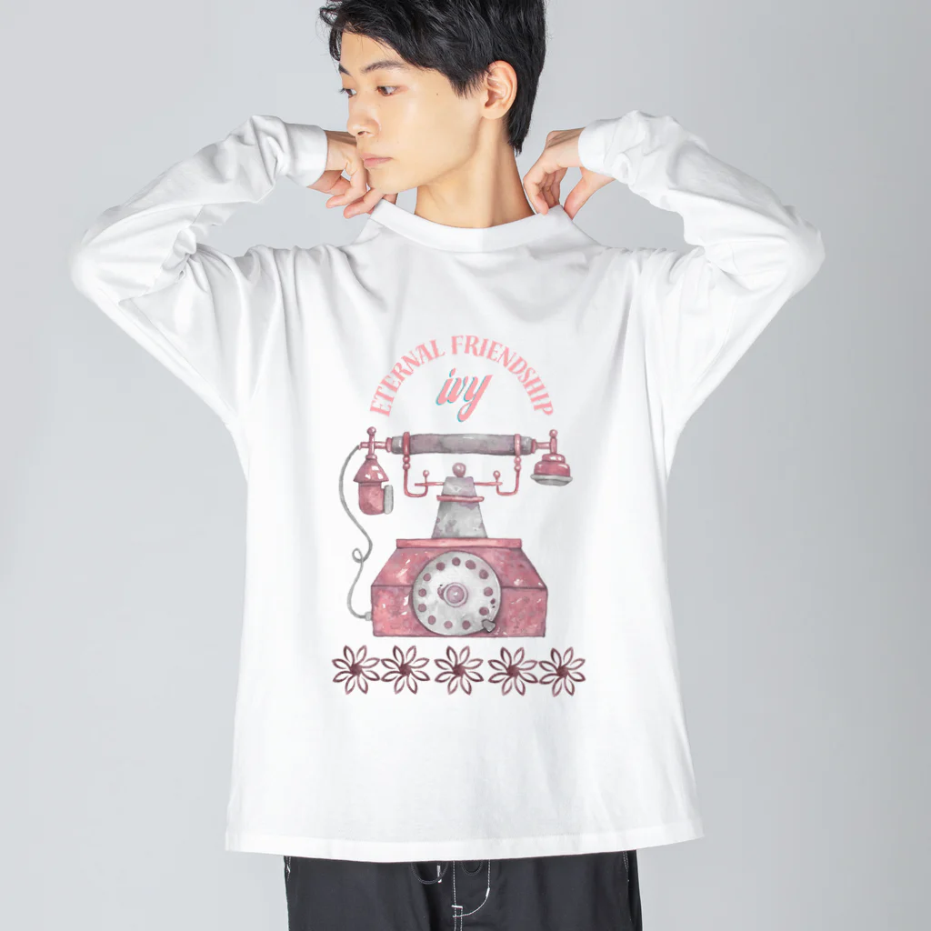 ivybloonのおしゃれテレフォン Big Long Sleeve T-Shirt