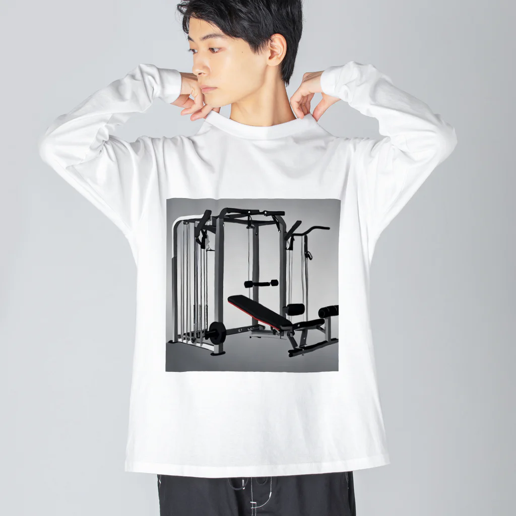 muscle_0419の自宅トレーニング室 Big Long Sleeve T-Shirt