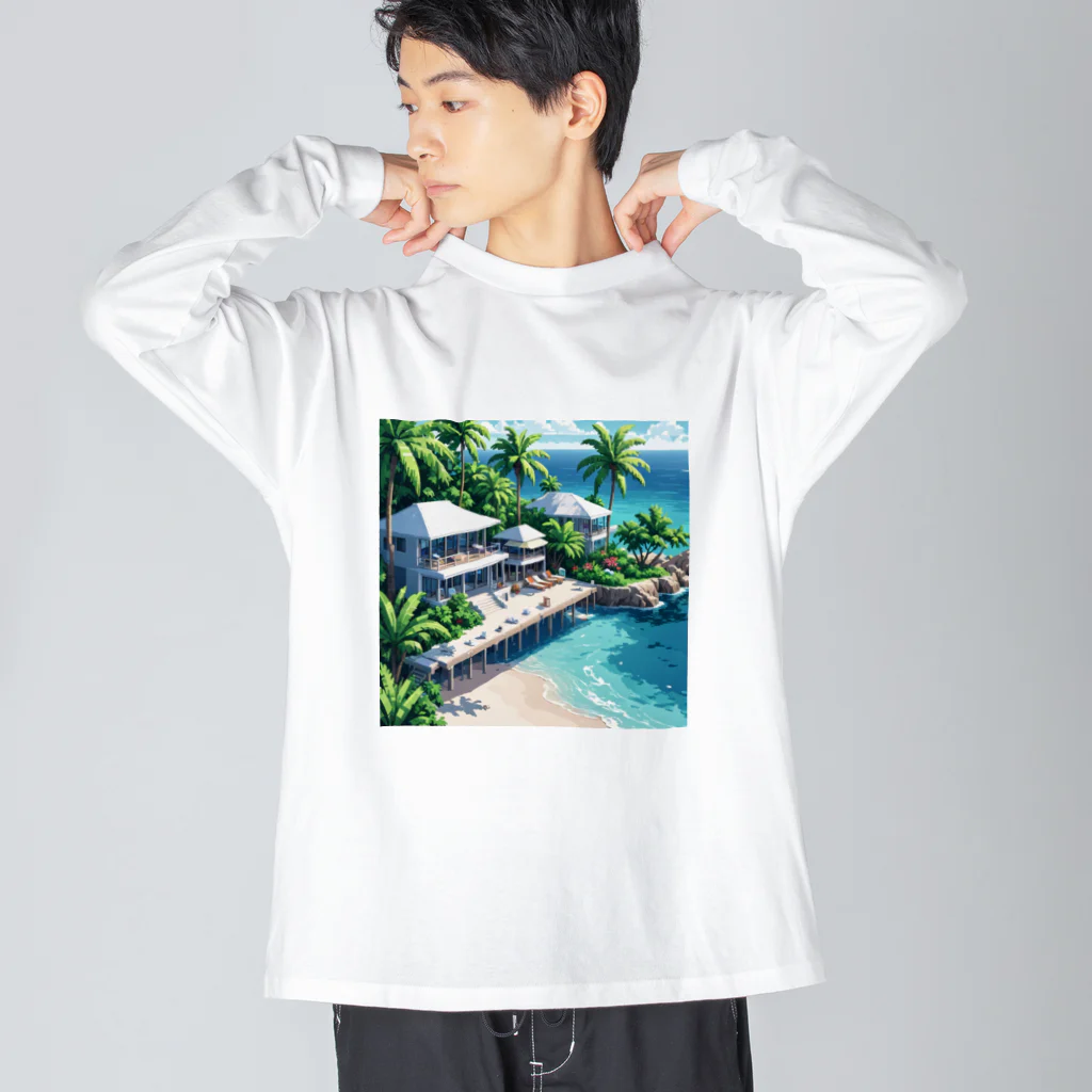 Paradise ExploreのCrystal Bay Resort ビッグシルエットロングスリーブTシャツ